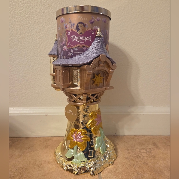 Bath and Body Works DISNEY PRINCESS 2 Collection Rapunzel Candle Holder Tower - Picture 5 of 8
